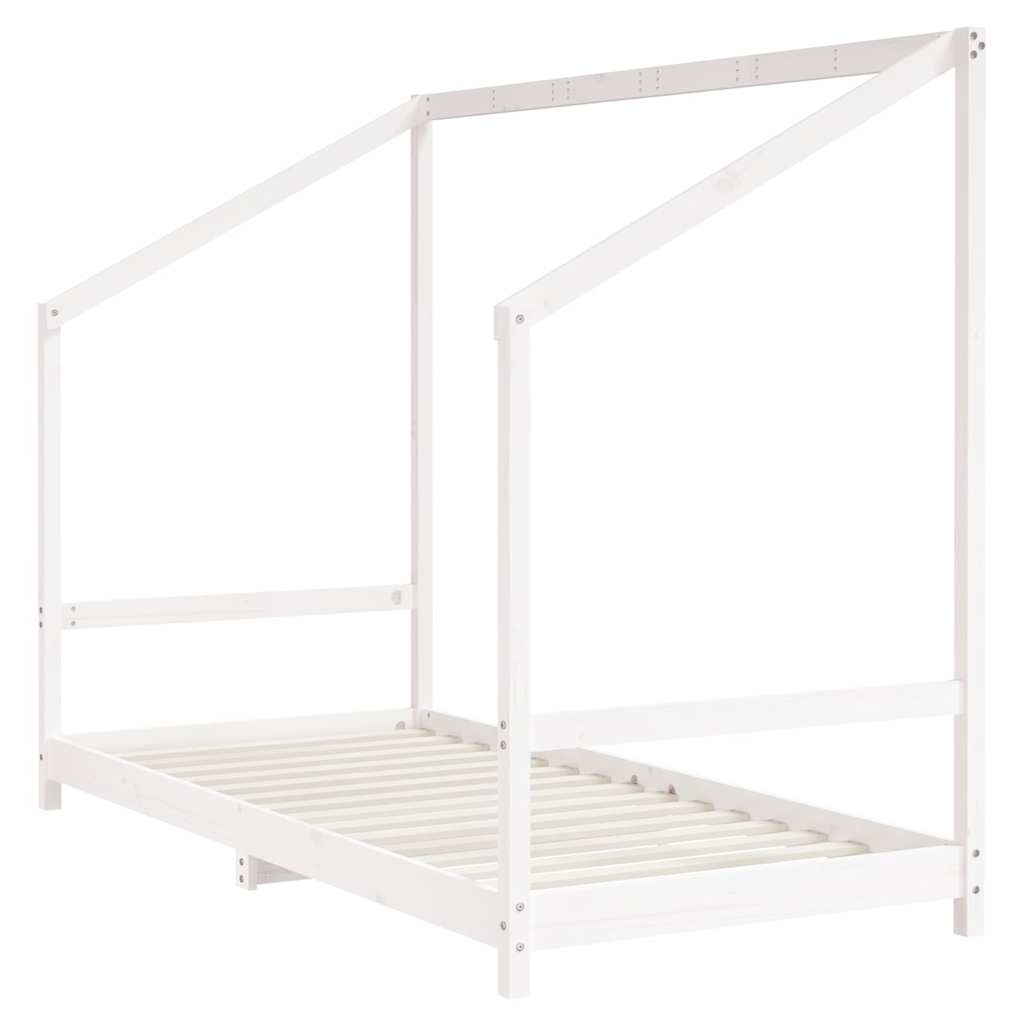 Vidaxl kinderbedframe 90x190 cm massief grenenhout wit