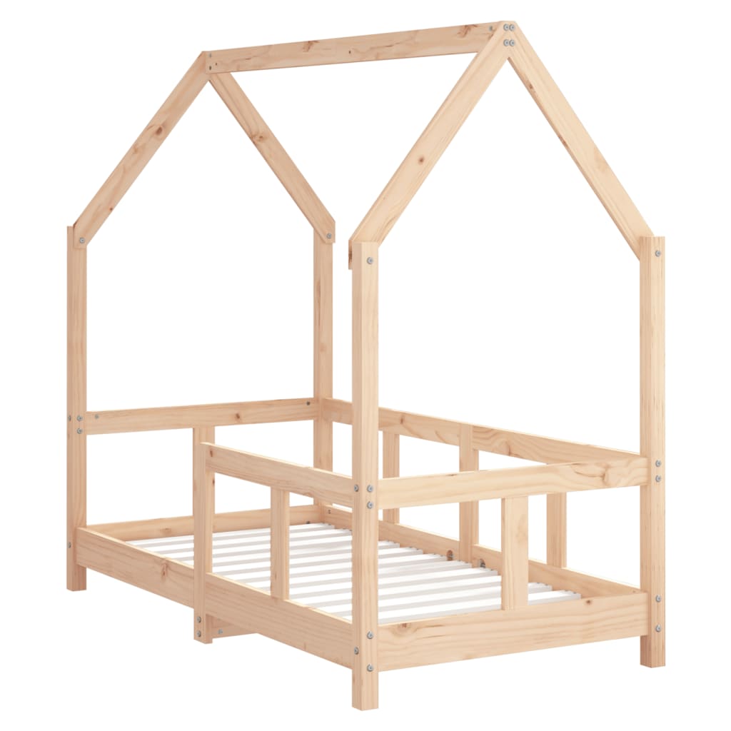 Vidaxl kinderbedframe 70x140 cm massief grenenhout