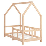 Vidaxl kinderbedframe 70x140 cm massief grenenhout