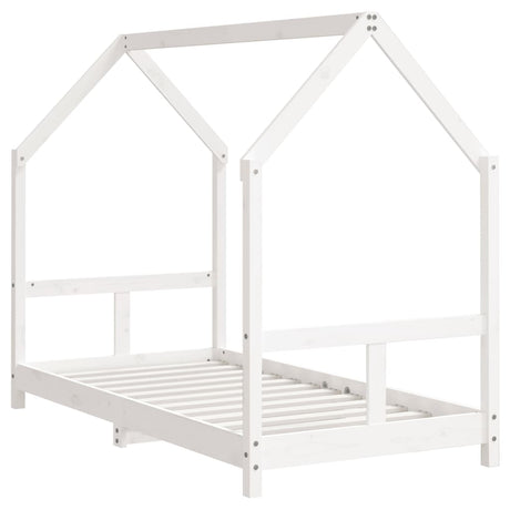 Vidaxl kinderbedframe 80x160 cm massief grenenhout wit