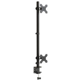 Vidaxl Monitorständer doppelt VESA 75 100 mm Stahl schwarz
