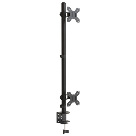 Vidaxl Monitorständer doppelt VESA 75 100 mm Stahl schwarz