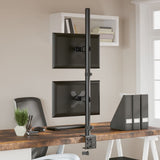 Vidaxl Monitorständer doppelt VESA 75 100 mm Stahl schwarz