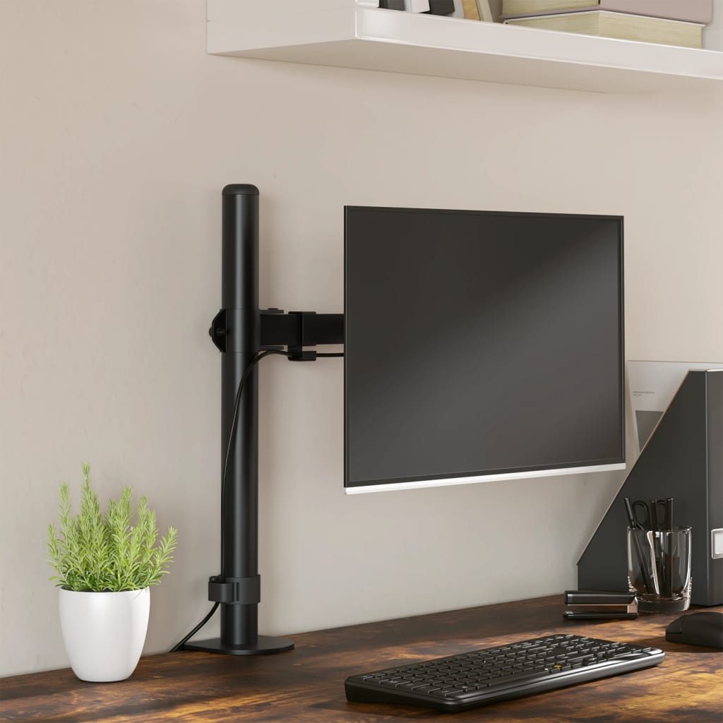 VidaXL Monitorhalterung VESA 75 100 mm schwarzer Stahl