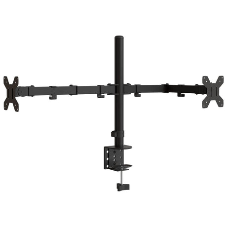 Vidaxl Monitorständer doppelt VESA 75 100 mm Stahl schwarz