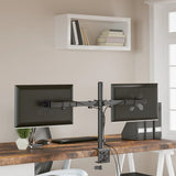 Vidaxl Monitorständer doppelt VESA 75 100 mm Stahl schwarz