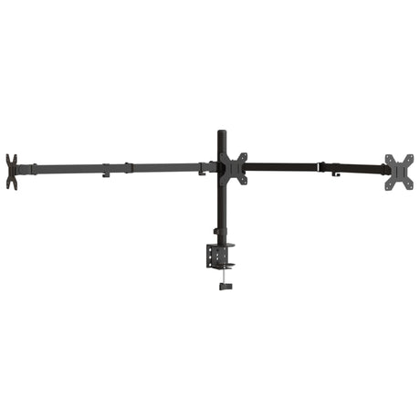 Vidaxl Monitorständer dreifach VESA 75 100 mm Stahl schwarz