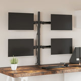 VidaXL Monitorhalterung VESA 75 100 mm schwarzer Stahl