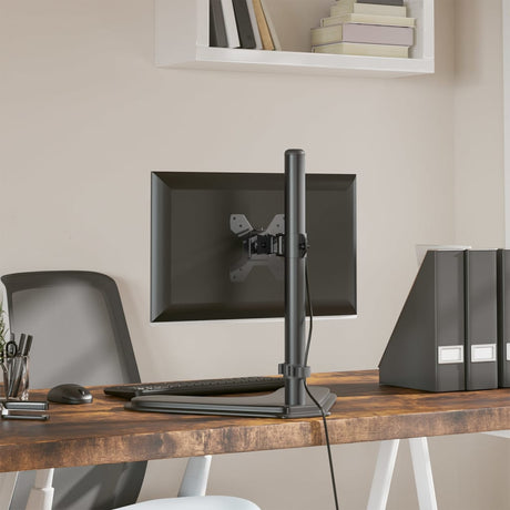 VidaXL Monitorhalterung VESA 75 100 mm schwarzer Stahl