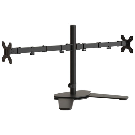 Vidaxl Monitorständer doppelt VESA 75 100 mm Stahl schwarz