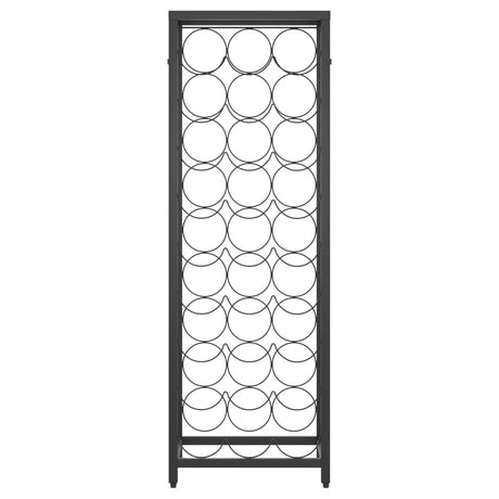 Vidaxl wijnrek voor 27 flessen 34x18x100 cm smeedijzer zwart