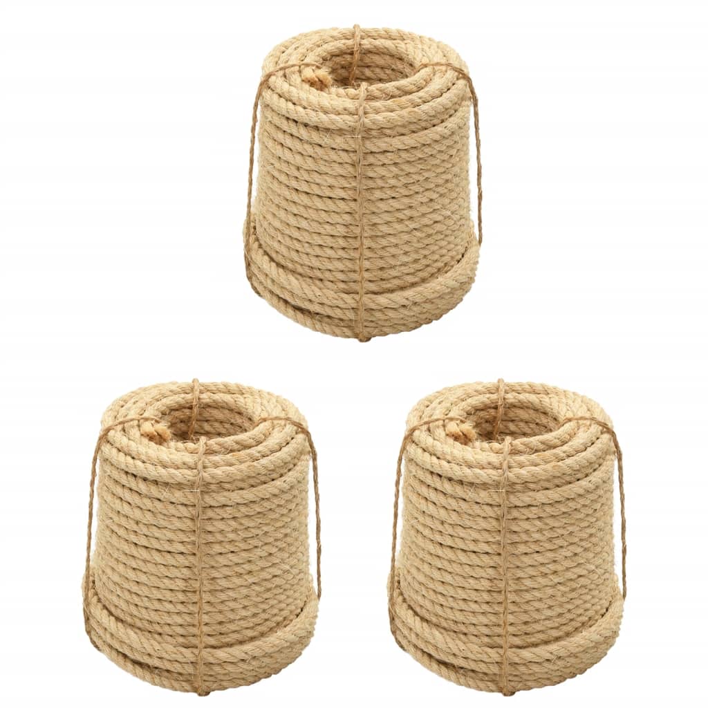 VidaXL Seil 3 Stück 20 mm Sisal