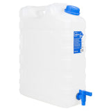 VidaXL Wassertank mit Wasserhahn 20 l Kunststoff transparent