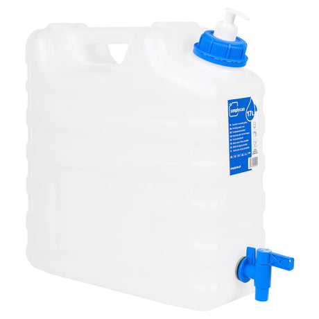 VidaXL Wassertank mit Wasserhahn und Seifenspender 15 l Kunststoff