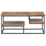 Vidaxl salontafel 90x50x39 cm massief gerecycled teakhout