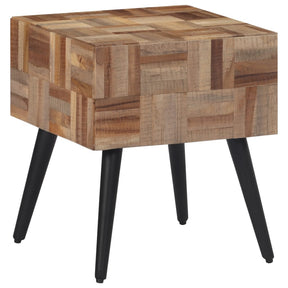 Vidaxl bijzettafel 40x40x45 cm massief gerecycled teakhout