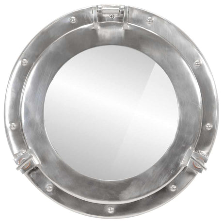 VidaXL Wandspiegel Bullauge Ø38 cm Aluminium und Glas