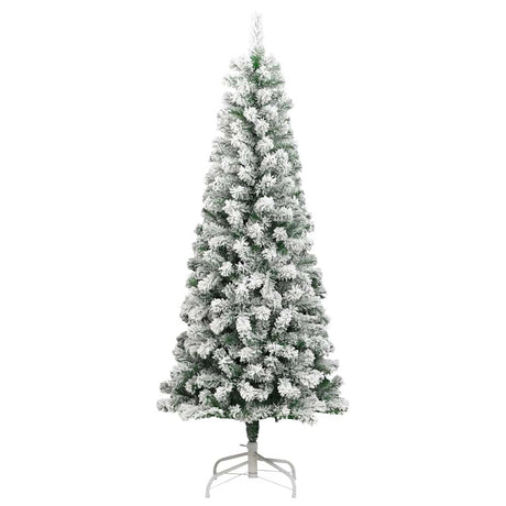 VidaXL Künstlicher Weihnachtsbaum mit Scharnieren und Schnee 180 cm