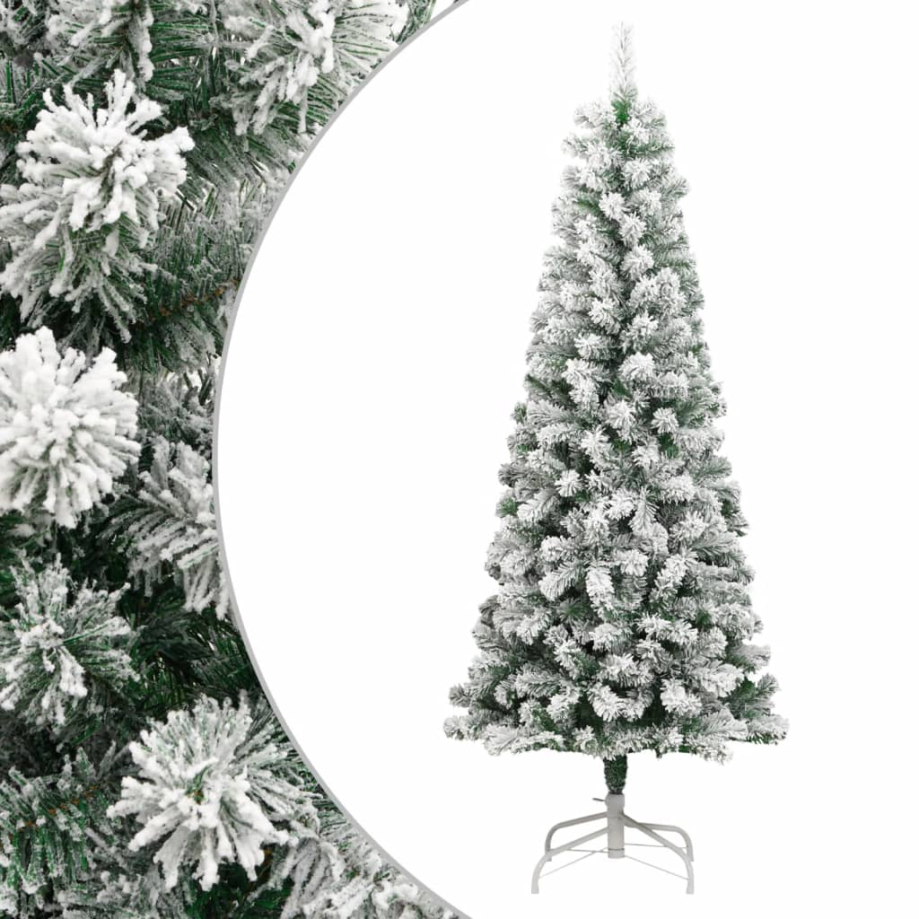 VidaXL Künstlicher Weihnachtsbaum mit Scharnieren und Schnee 240 cm