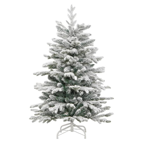 Vidaxl kunstkerstboom met scharnieren en sneeuw 120 cm