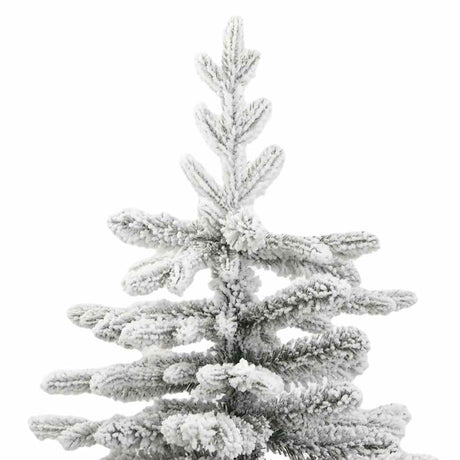 Vidaxl kunstkerstboom met scharnieren en sneeuw 210 cm