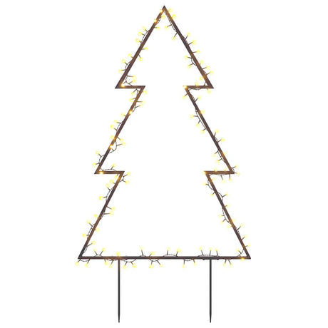 VidaXL Weihnachtsbeleuchtung Weihnachtsbaum mit Erdspießen 115 LEDs 90 cm