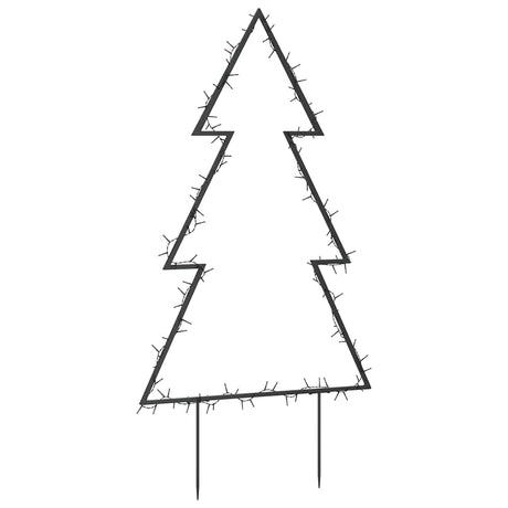 VidaXL Weihnachtsbeleuchtung Weihnachtsbaum mit Erdspießen 115 LEDs 90 cm
