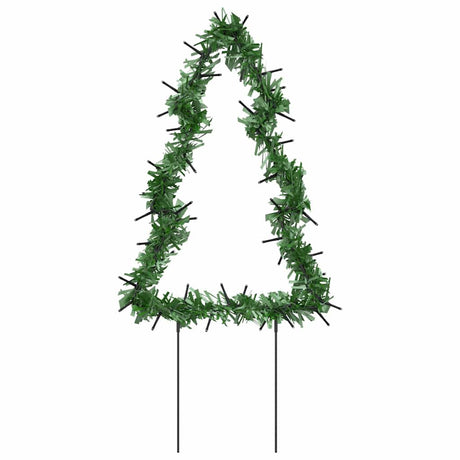 VidaXL Weihnachtsbeleuchtung Weihnachtsbaum 3 Stk. mit Erdspießen 50 LEDs 30 cm