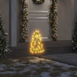 VidaXL Weihnachtsbeleuchtung Weihnachtsbaum 3 Stk. mit Erdspießen 50 LEDs 30 cm