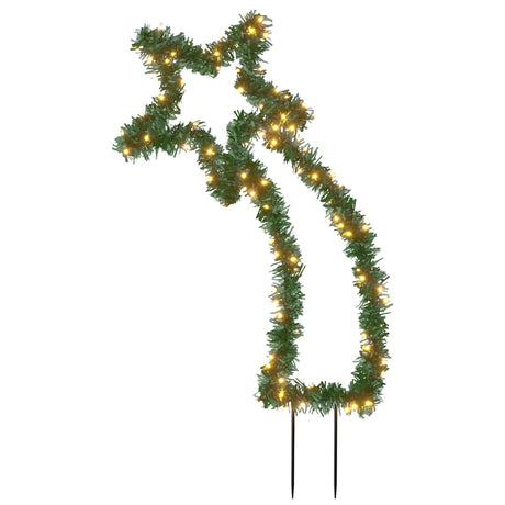 VidaXL Weihnachtsbeleuchtung Meteor mit Erdspießen 115 LEDs 89 cm