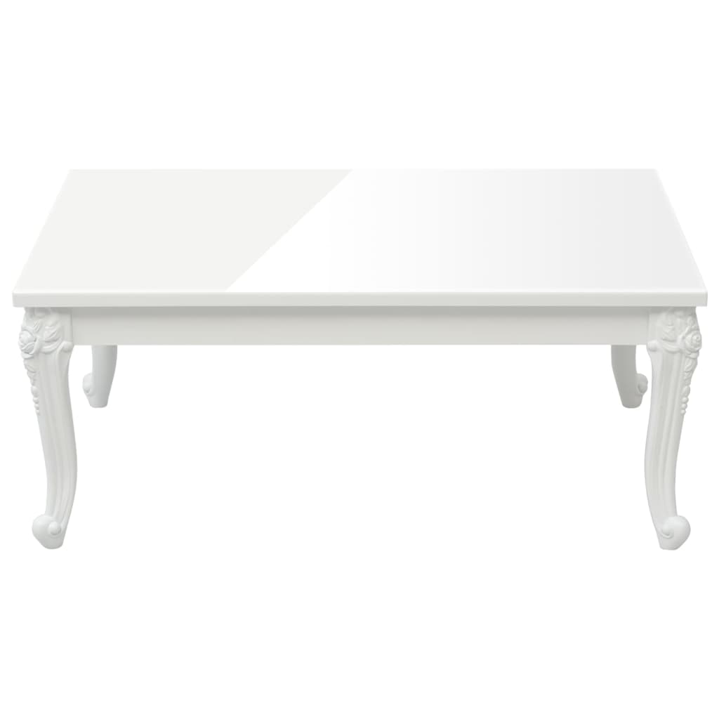 Vidaxl salontafel 100x50x42 cm bewerkt hout hoogglans wit