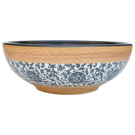 Vidaxx Aufsatzwaschbecken rund φ41x14 cm aus Keramik mehrfarbig