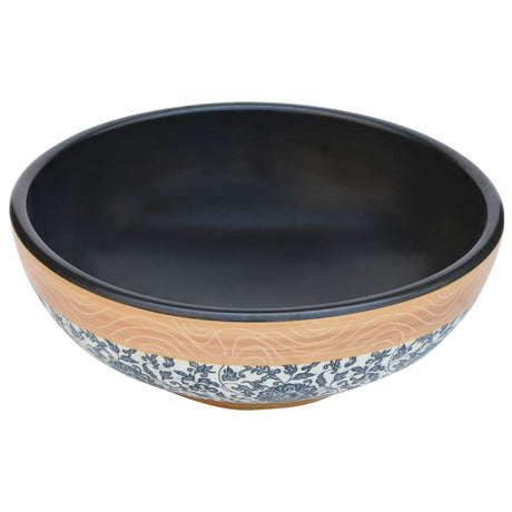 Vidaxx Aufsatzwaschbecken rund φ41x14 cm aus Keramik mehrfarbig