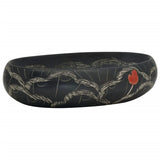 Vidaxx Aufsatzwaschbecken oval 59x40x15 cm Keramik schwarz
