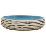 Vidaxx Aufsatzwaschbecken oval 59x40x15 cm aus Keramik mehrfarbig