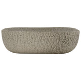 Vidaxx Aufsatzwaschbecken rechteckig 48x37,5x13,5 cm Keramik grau