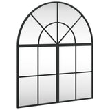 VidaXL Wandspiegelbogen 60x70 cm Eisen schwarz