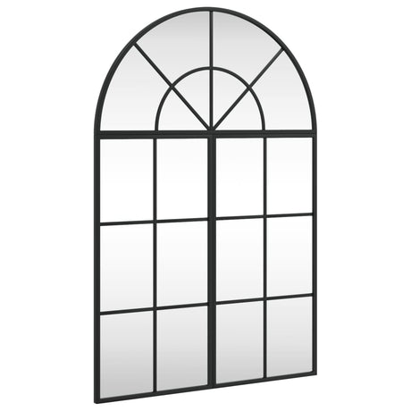 VidaXL Wandspiegelbogen 60x90 cm Eisen schwarz