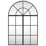 VidaXL Wandspiegelbogen 60x90 cm Eisen schwarz