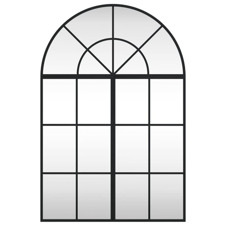 VidaXL Wandspiegelbogen 60x90 cm Eisen schwarz