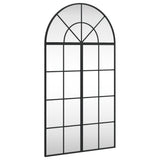 VidaXL Wandspiegelbogen 60x110 cm Eisen schwarz