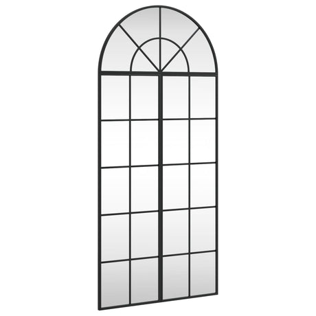 VidaXL Bogenwandspiegel 60x130 cm Eisen schwarz