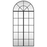 VidaXL Bogenwandspiegel 60x130 cm Eisen schwarz