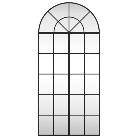 VidaXL Bogenwandspiegel 60x130 cm Eisen schwarz