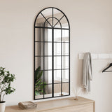 VidaXL Bogenwandspiegel 60x130 cm Eisen schwarz