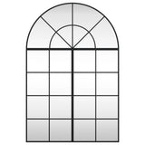 VidaXL Wandspiegelbogen 80x120 cm Eisen schwarz