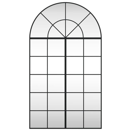 VidaXL Wandspiegelbogen 80x140 cm Eisen schwarz