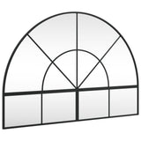 VidaXL Wandspiegelbogen 100x70 cm Eisen schwarz