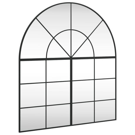 Vidaxx Wandspiegelbogen 100x110 cm Eisen schwarz