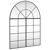 VidaXL Bogenwandspiegel 100x130 cm Eisen schwarz